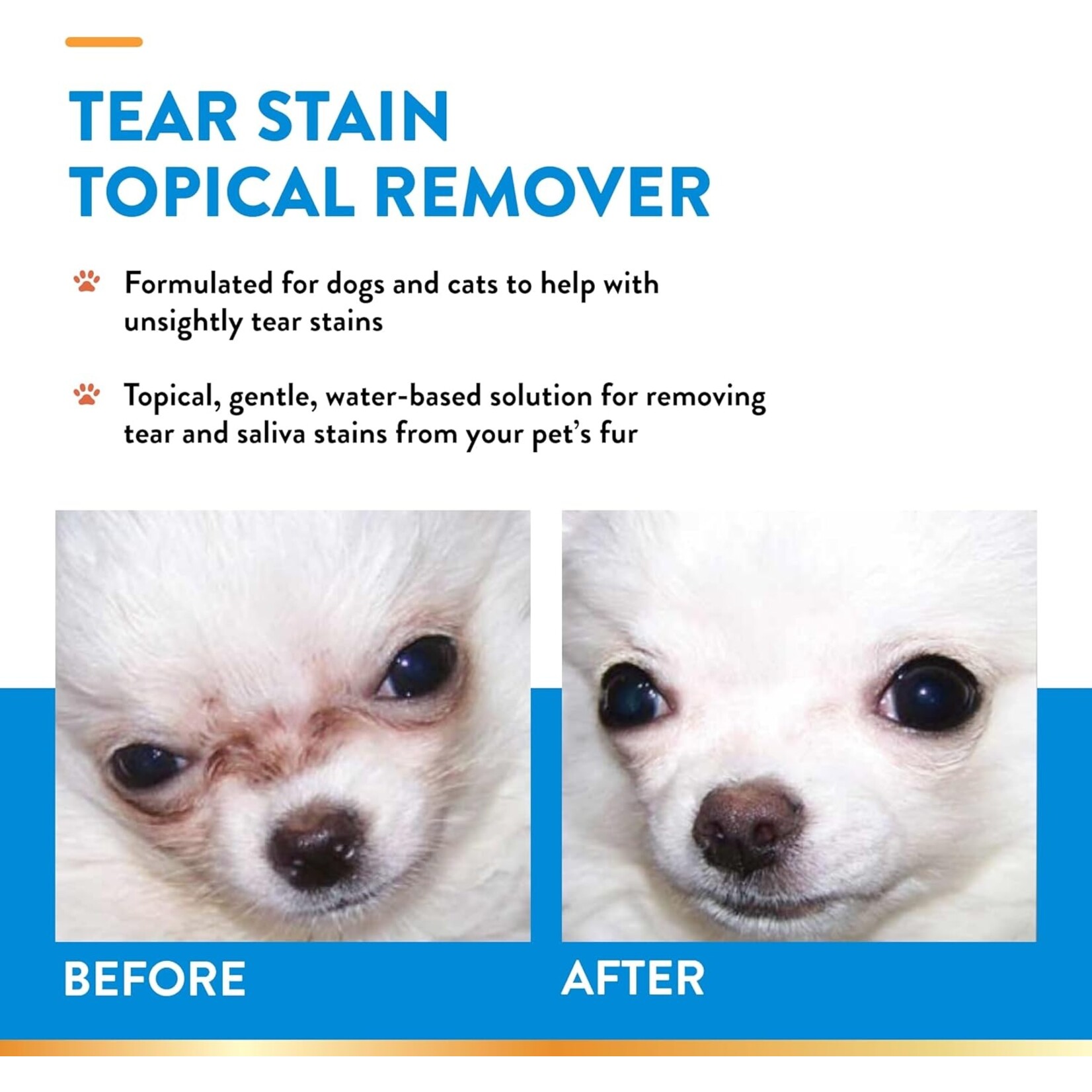 Naturvet Tear Stain topical Remover 4OZ