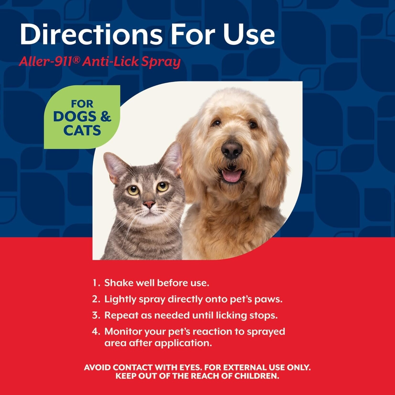 NaturVet Aller - 911 Anti Lick Allergy Aid Paw Spray 8oz