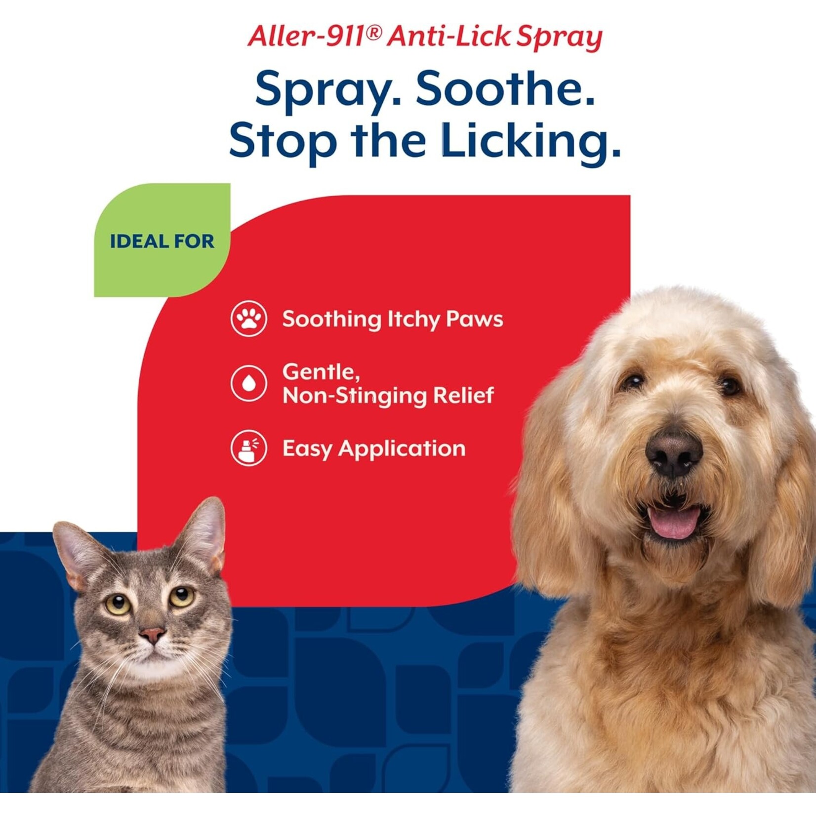 NaturVet Aller - 911 Anti Lick Allergy Aid Paw Spray 8oz