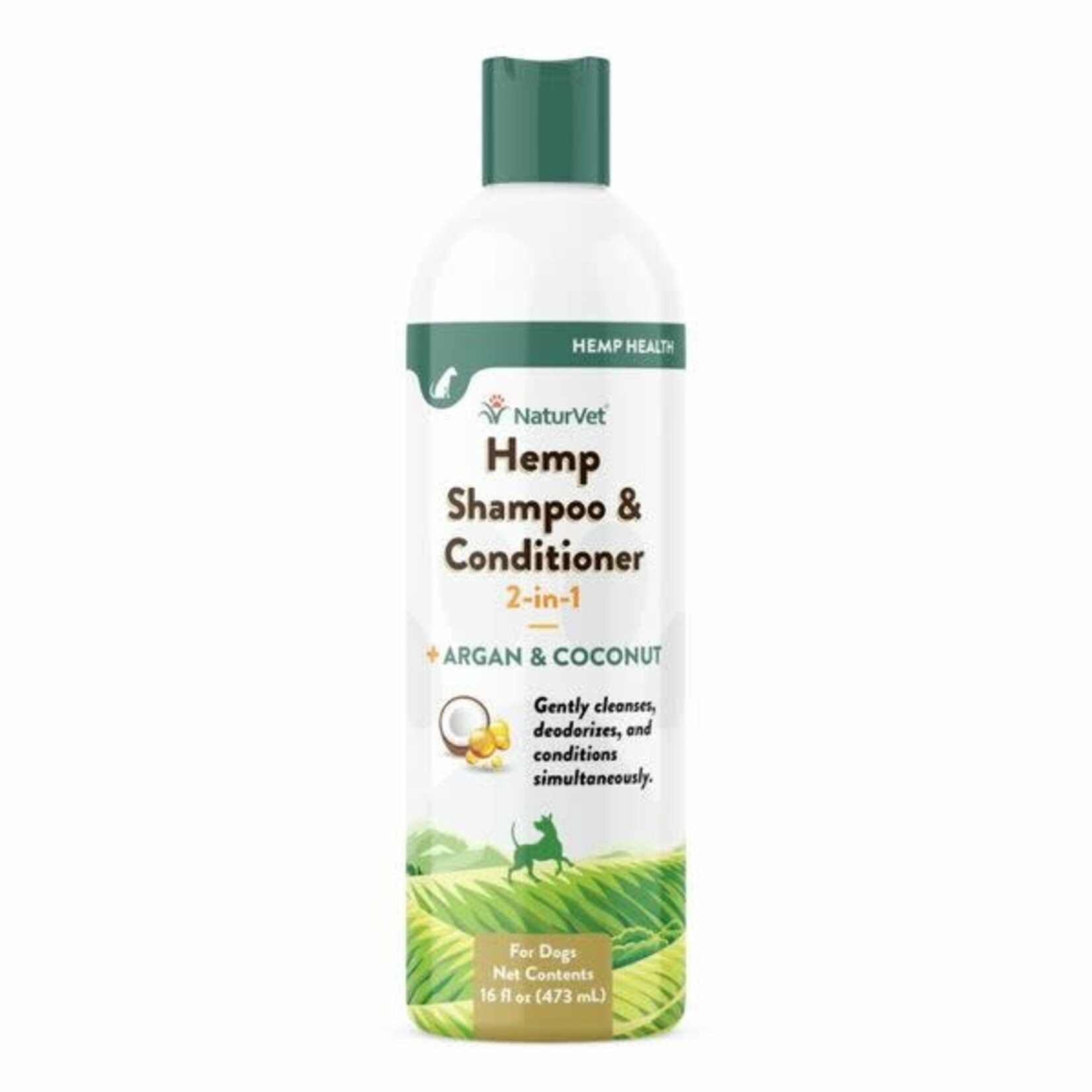 NaturVet Hemp 2-1 Shampoo & Conditioner 16OZ