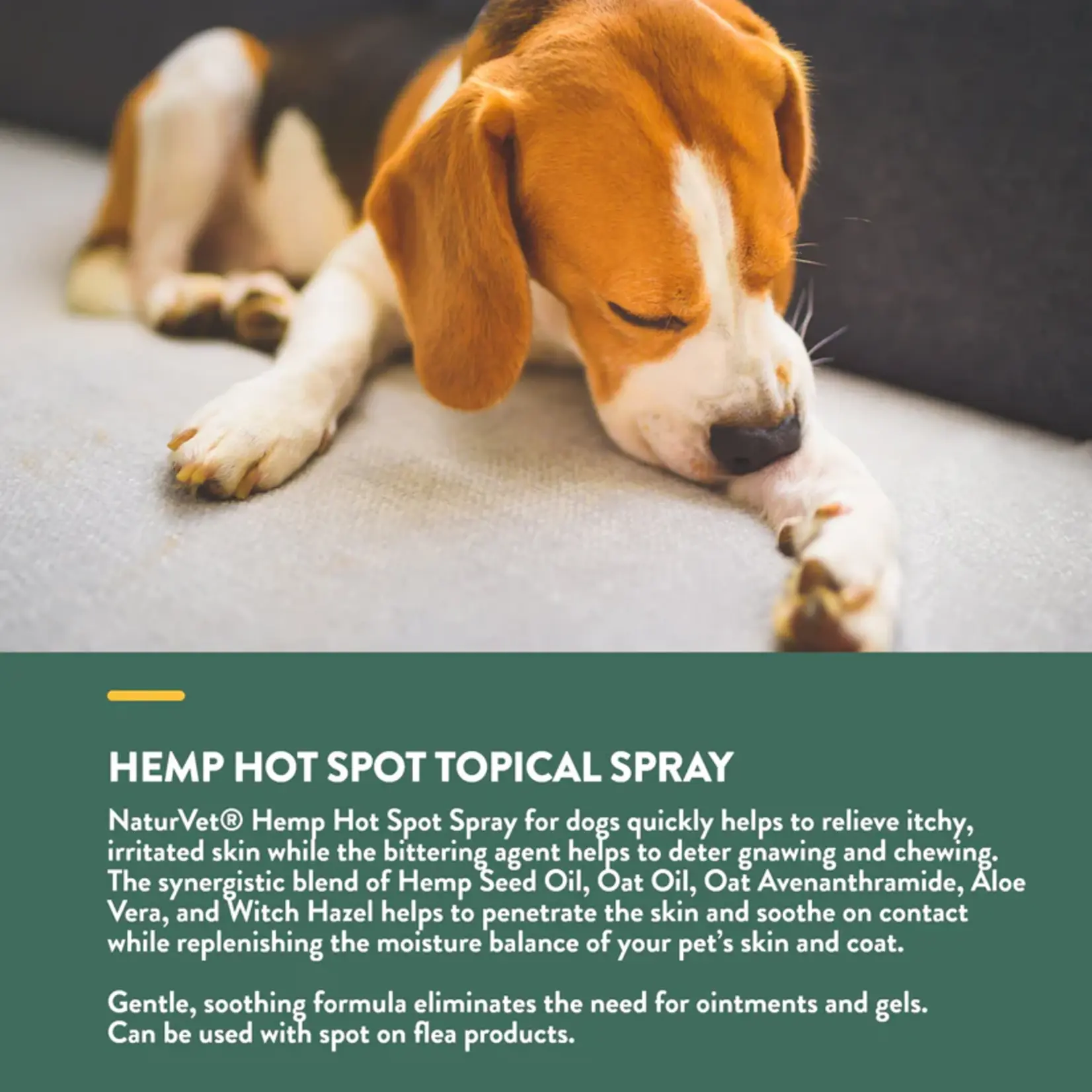 Naturvet  Hemp Hot Spot Aloe Vera Spray  354ml