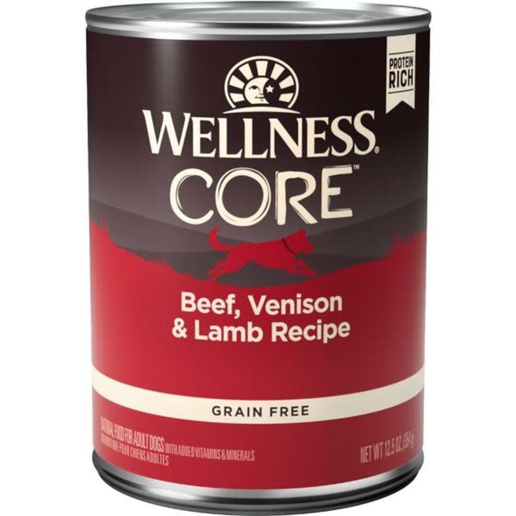 Wellness Core  Grain Free Beef/ Venison & Lamb  Dog Wet Food 12.5OZ