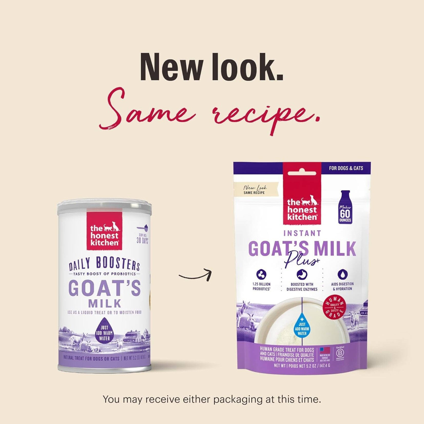 The honest kitchen Honest Kitchen Goat Milk daily probiotics booster 5.2 oz