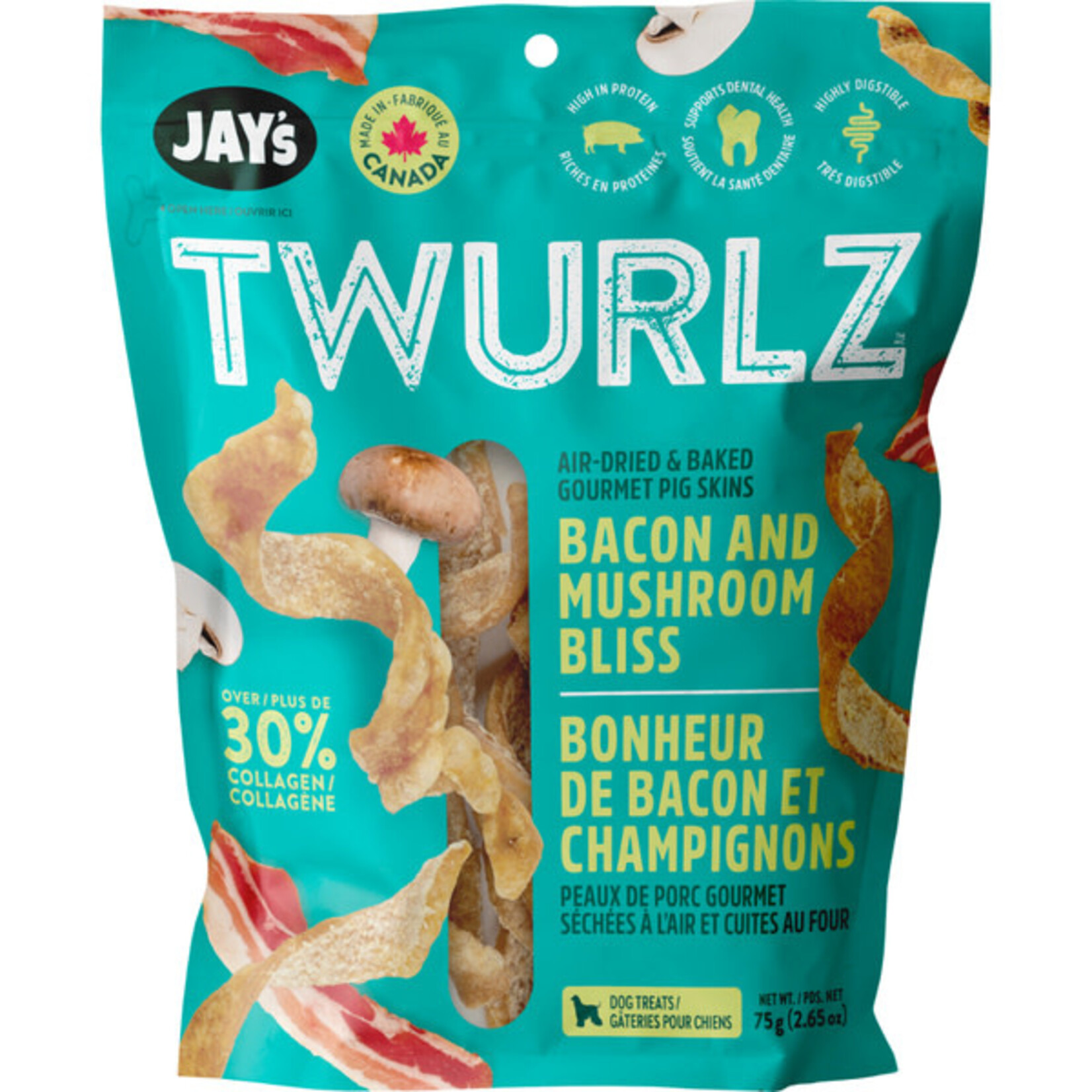 Twurlz Bacon Mushroom 75gm