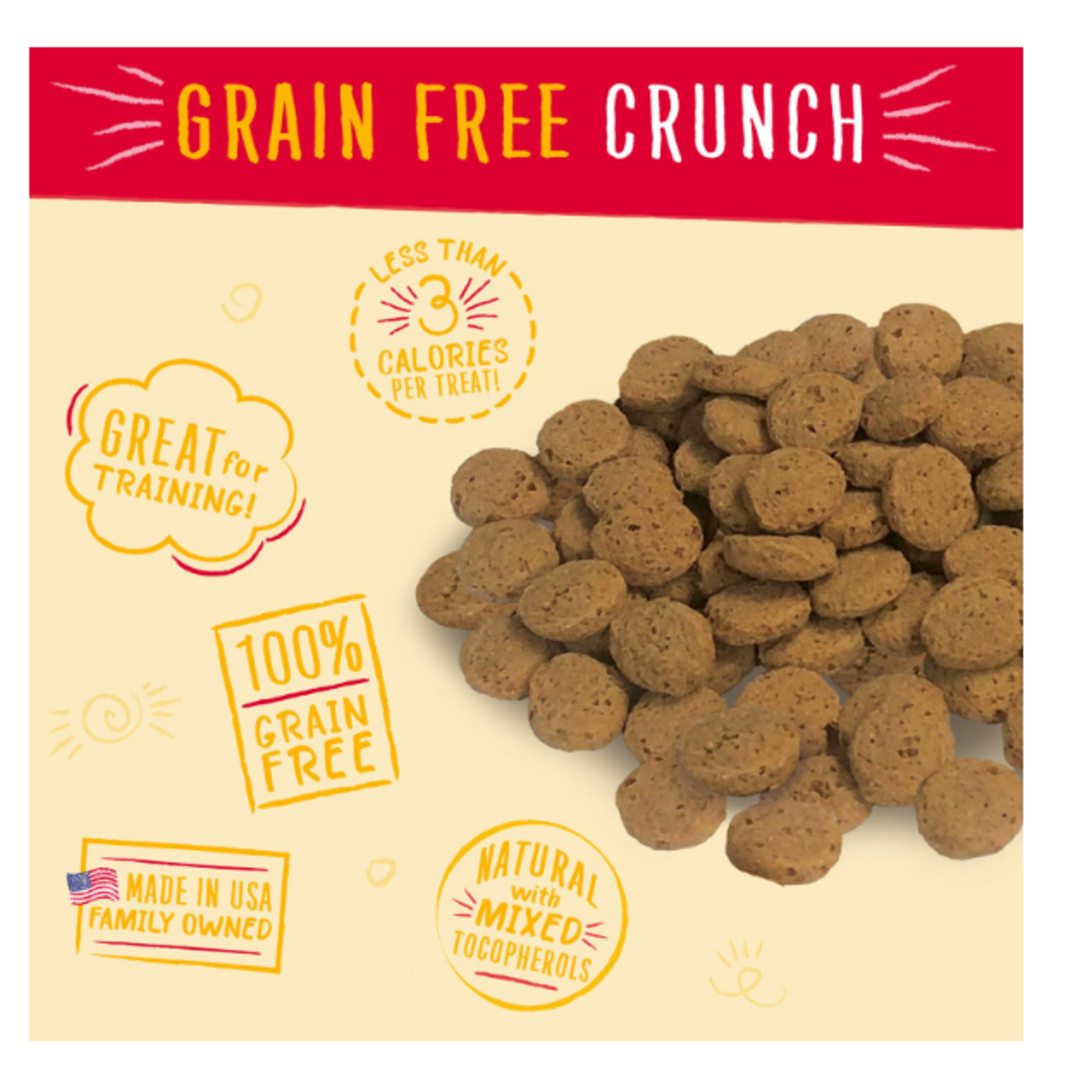 Charlee Bear Charlee Bear Grain Free Crunch Peanut Butter & Banana Dog Treat 8OZ