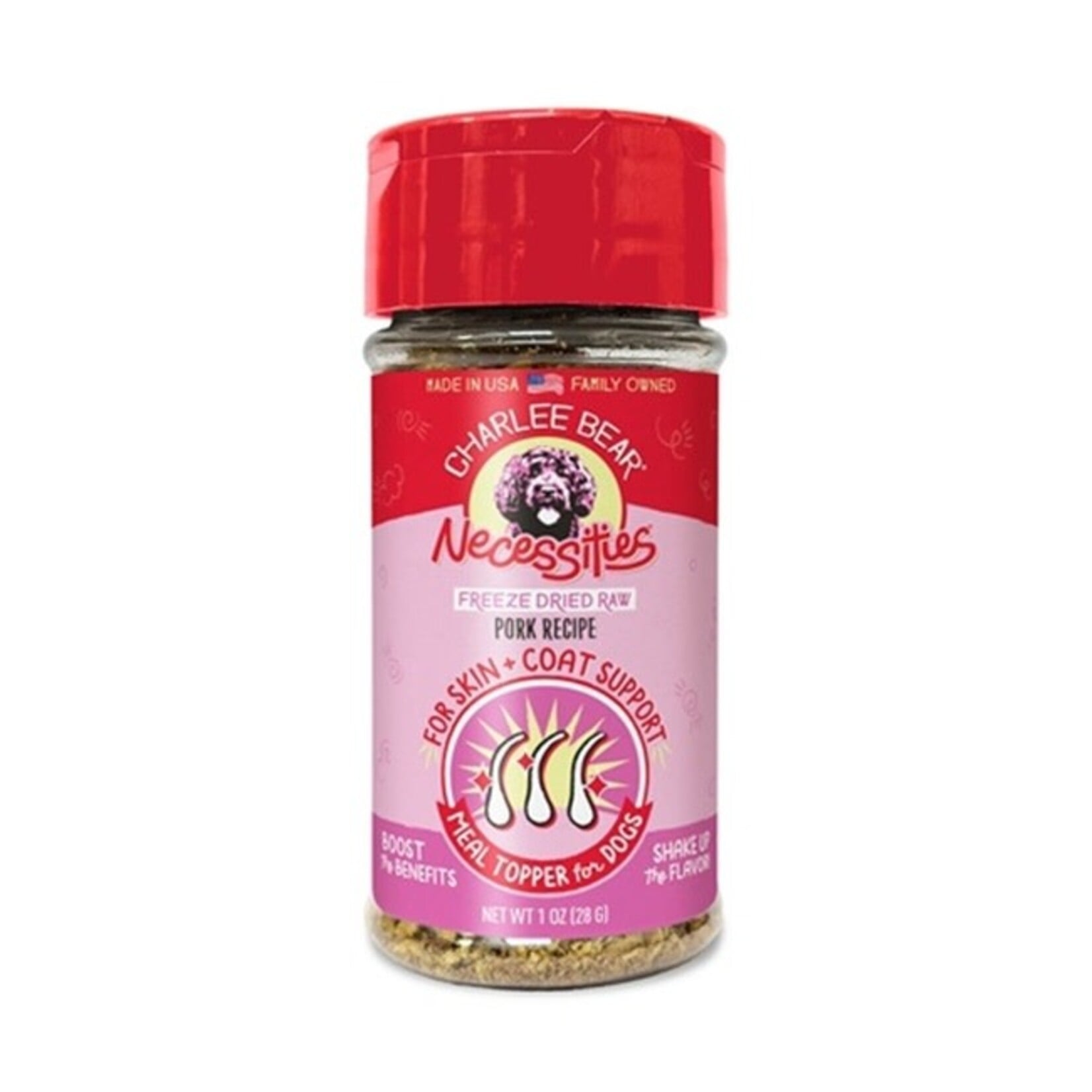 Charlee Bear Charlee Bear Necessities Skin & coat Support PorkTopper 1OZ