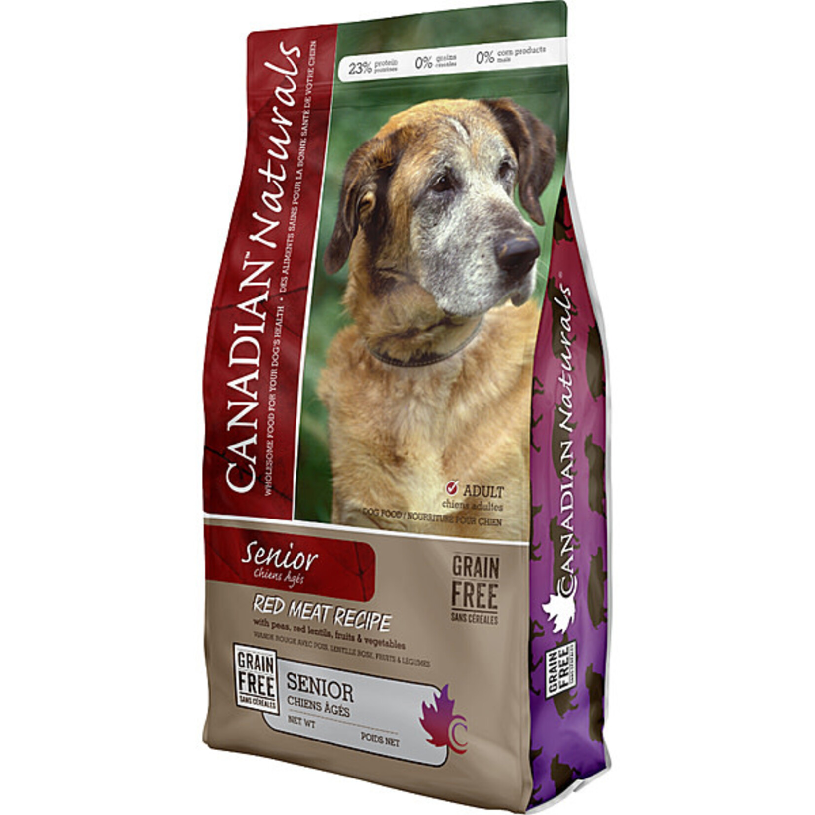 Canadian Naturals Canadian Naturals Dog Food Grain Free Red Meat Senior 24lb