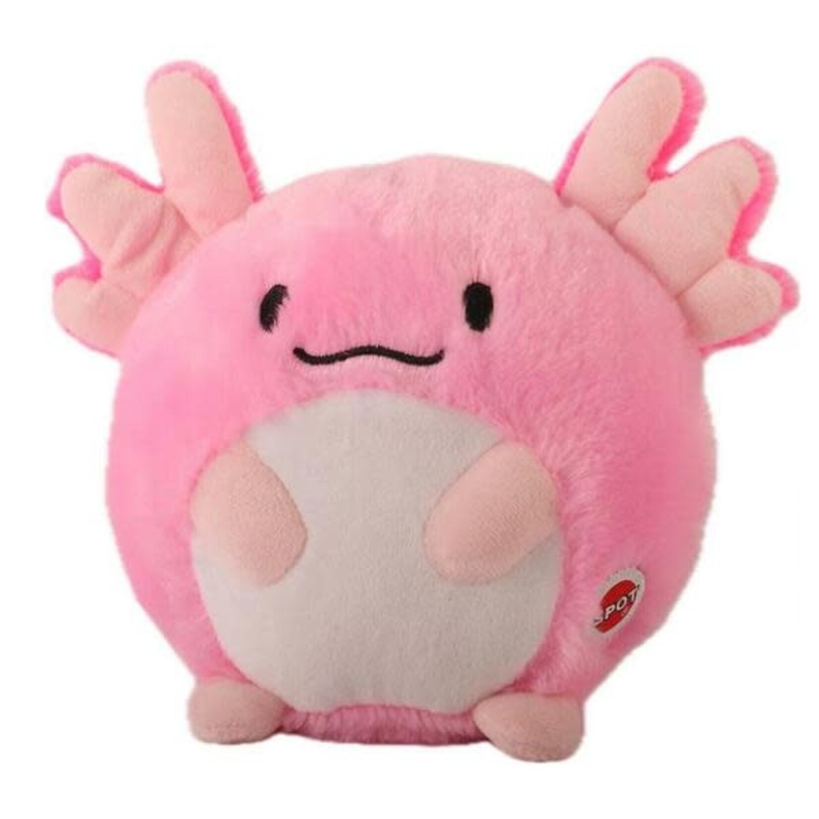 Axolotl Axolotl Butterball Plush Dog Toy With Squeaker( assorted color)7in