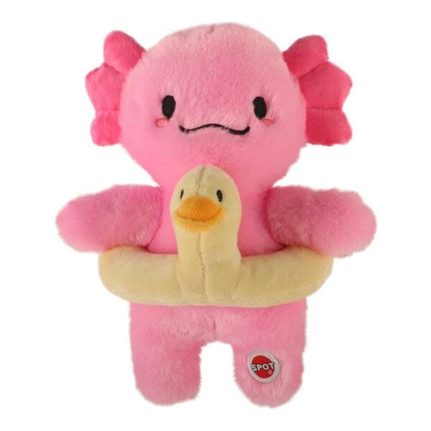 Axolotl Axolotl With Duck tube Plush Dog Toy With Squeaker 10in