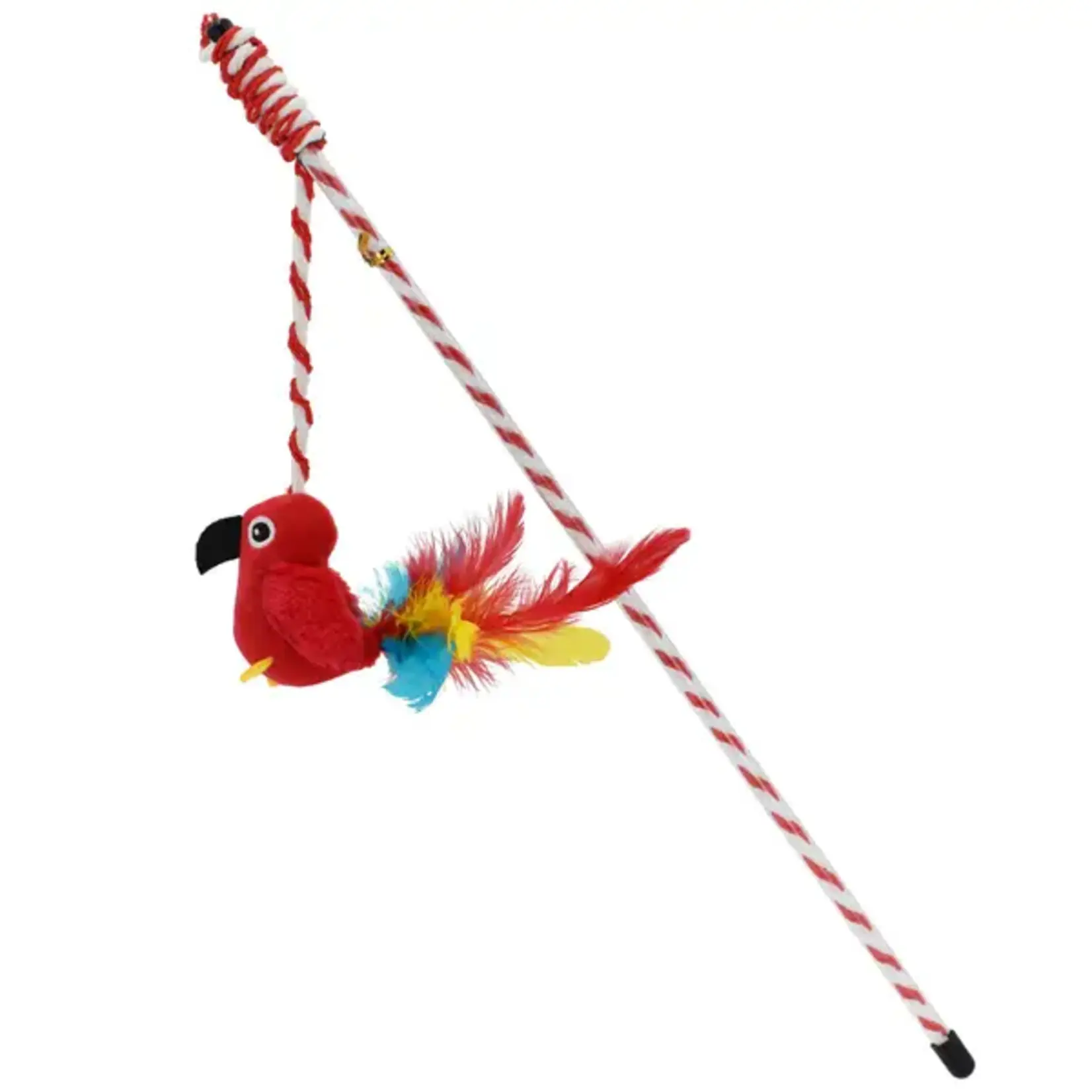 Margaritaville Cat Toy Wand With Red Bird