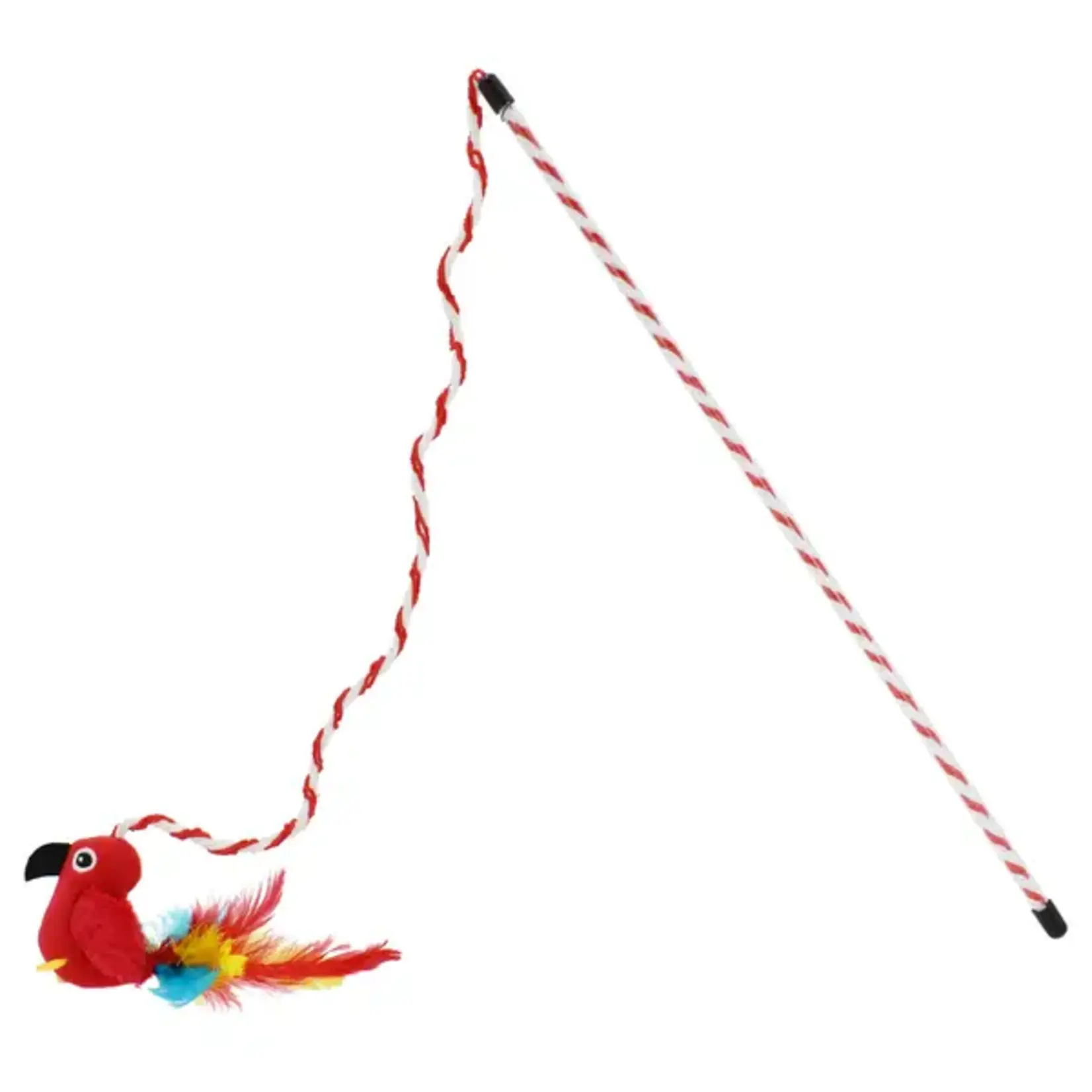 Margaritaville Cat Toy Wand With Red Bird