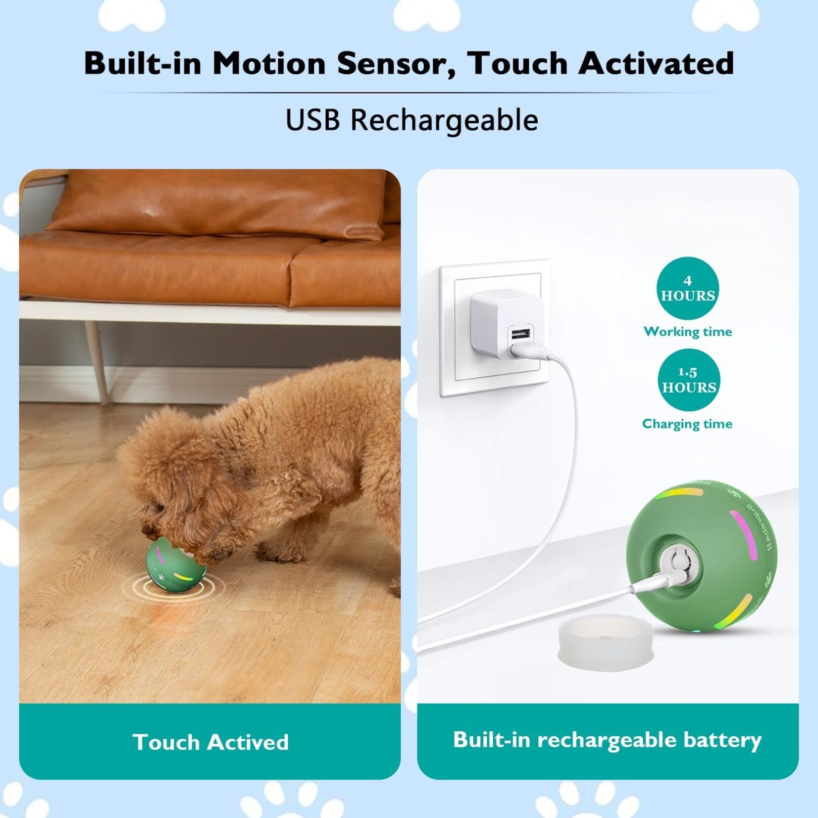 Supreball Interactive Dog Ball ( Assorted Color)