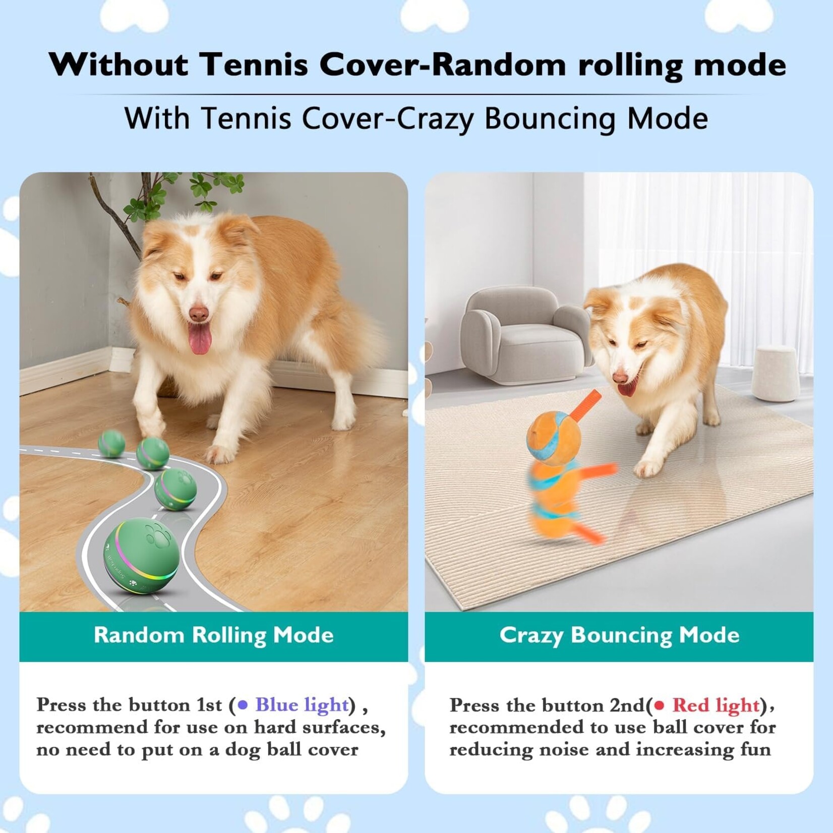 Supreball Interactive Dog Ball ( Assorted Color)