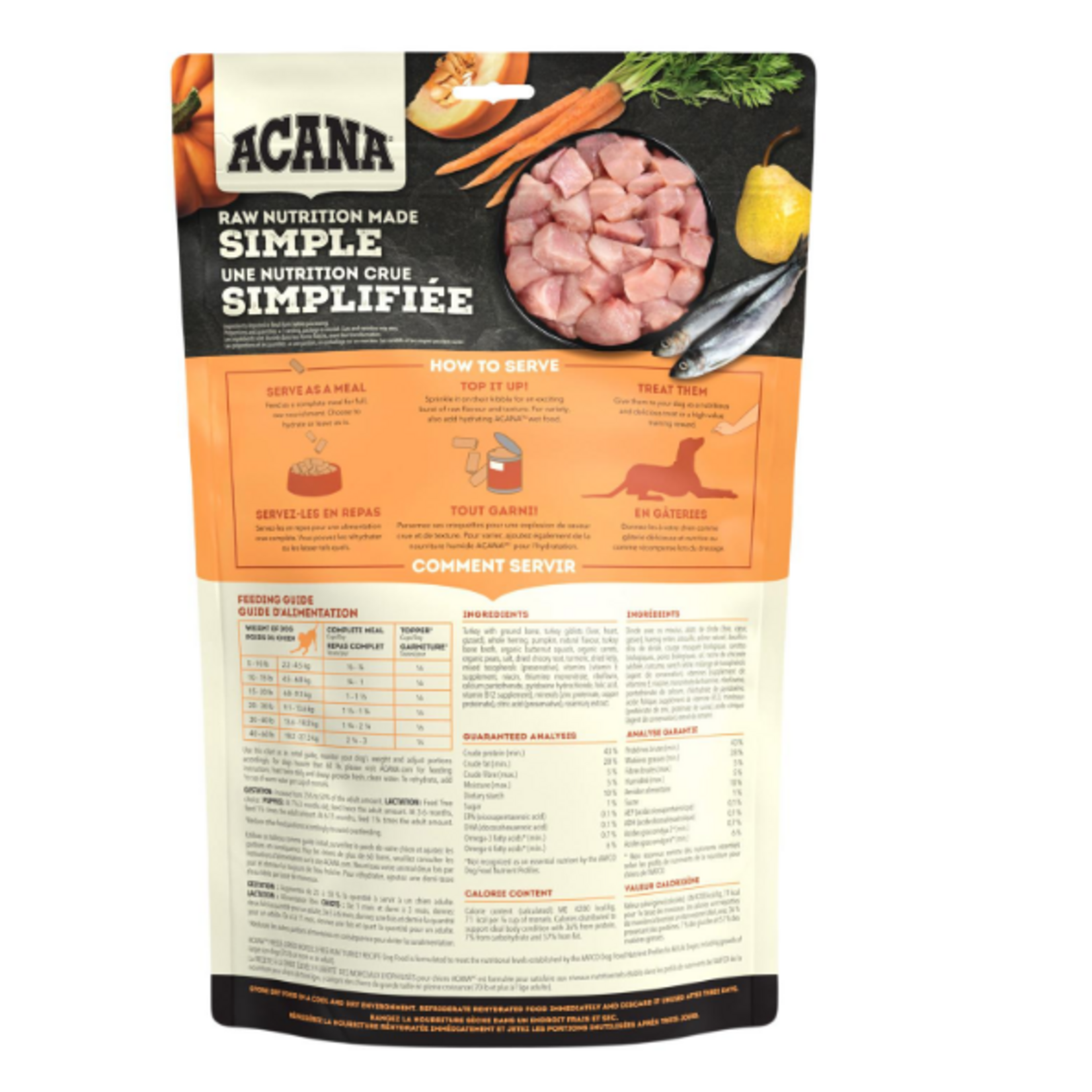 ACANA Acana Freeze Dried Free Ran Turkey Morsels 227G