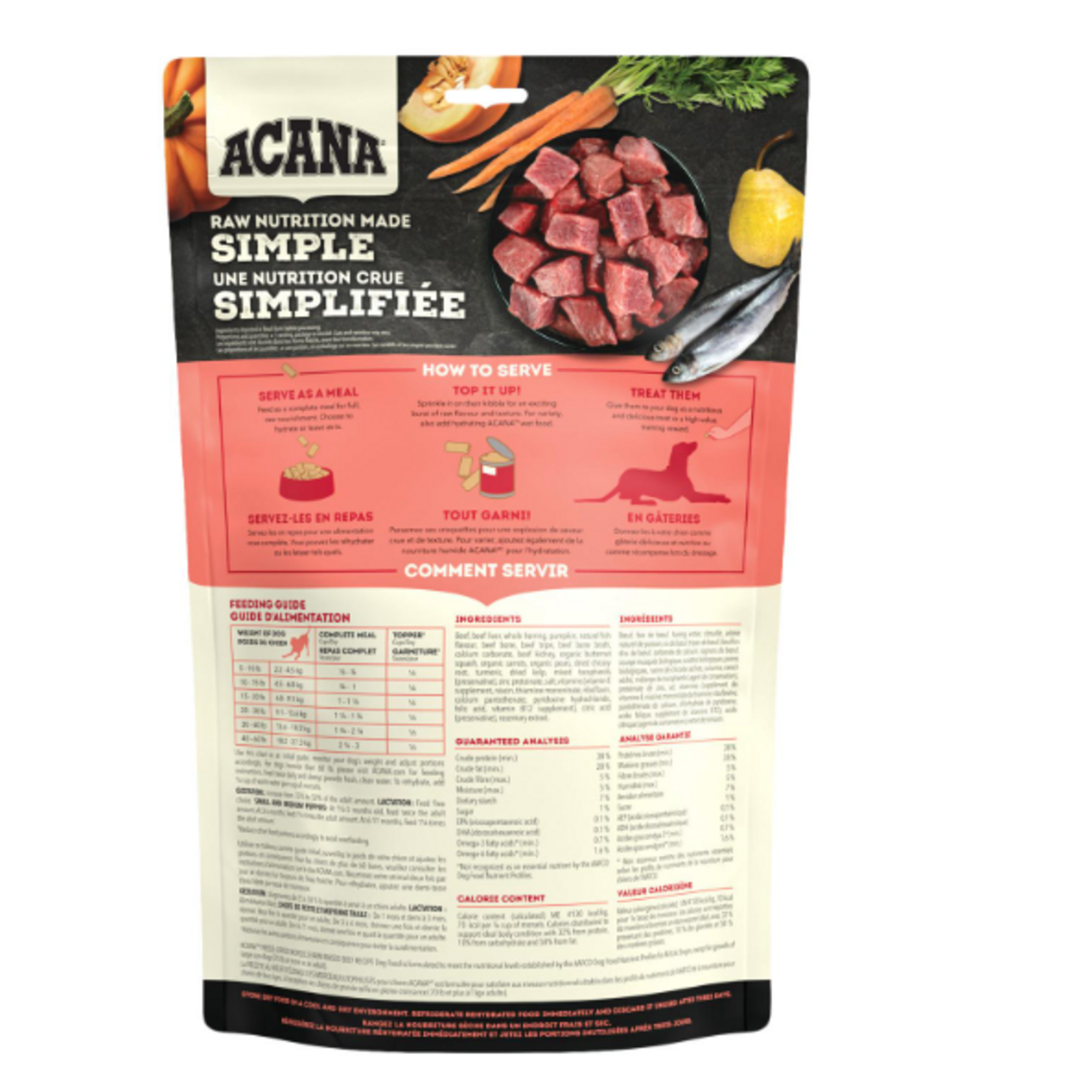 ACANA Acana Freeze Dried Ranch Raised Beef Morsels 227G