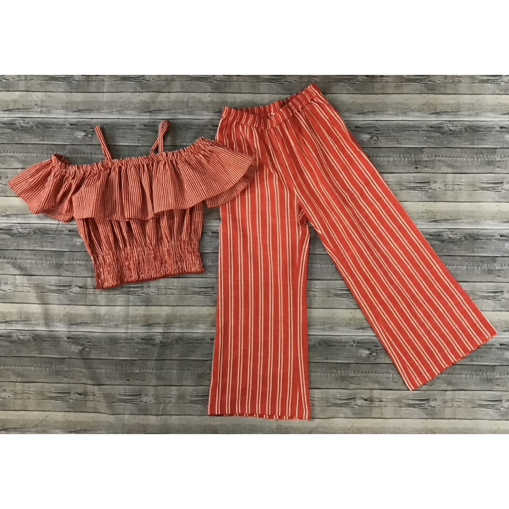 Yo Baby Yo Baby- Off The Shoulder Pant Set