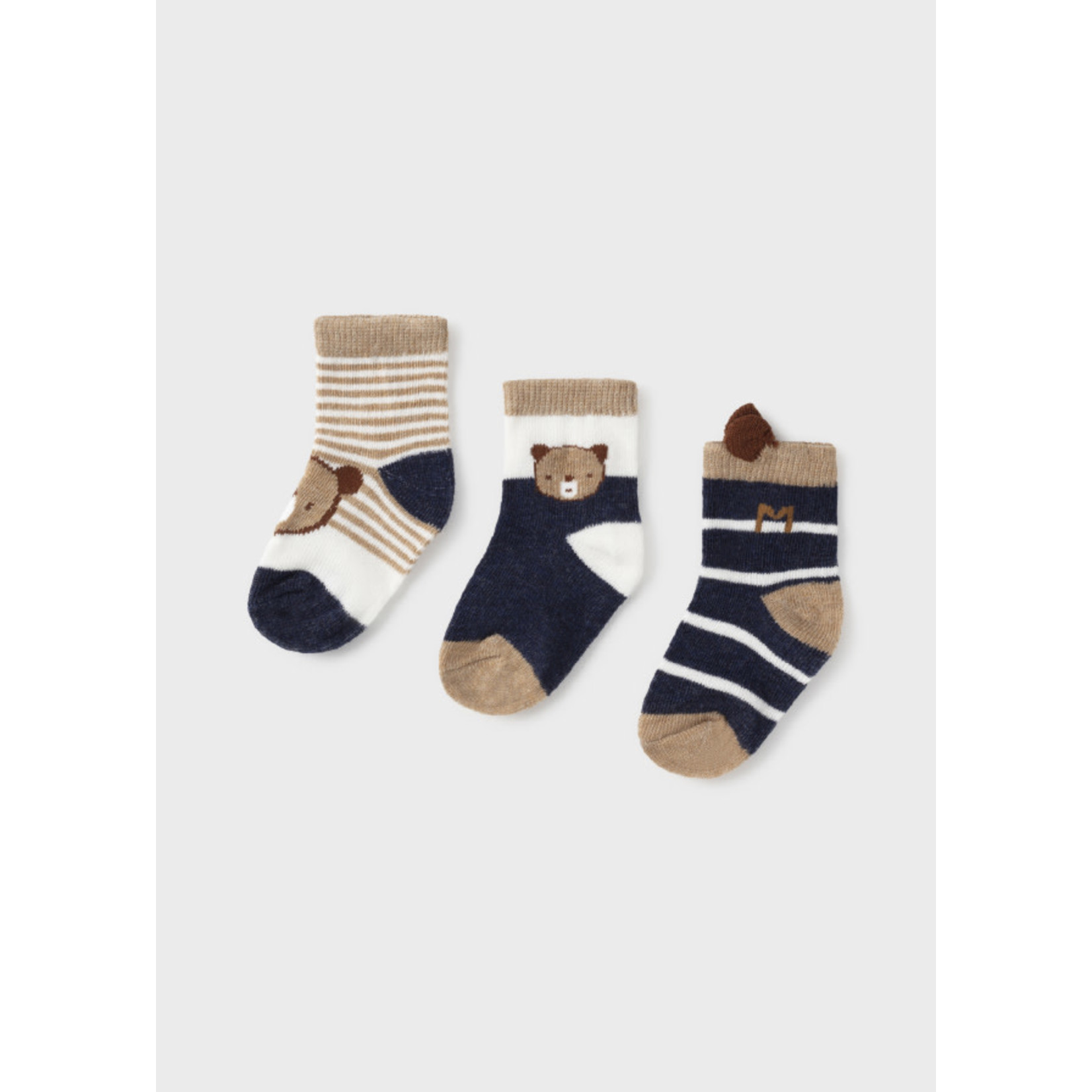 Mayoral Mayoral- Newborn- 3PK Infant Socks Boy