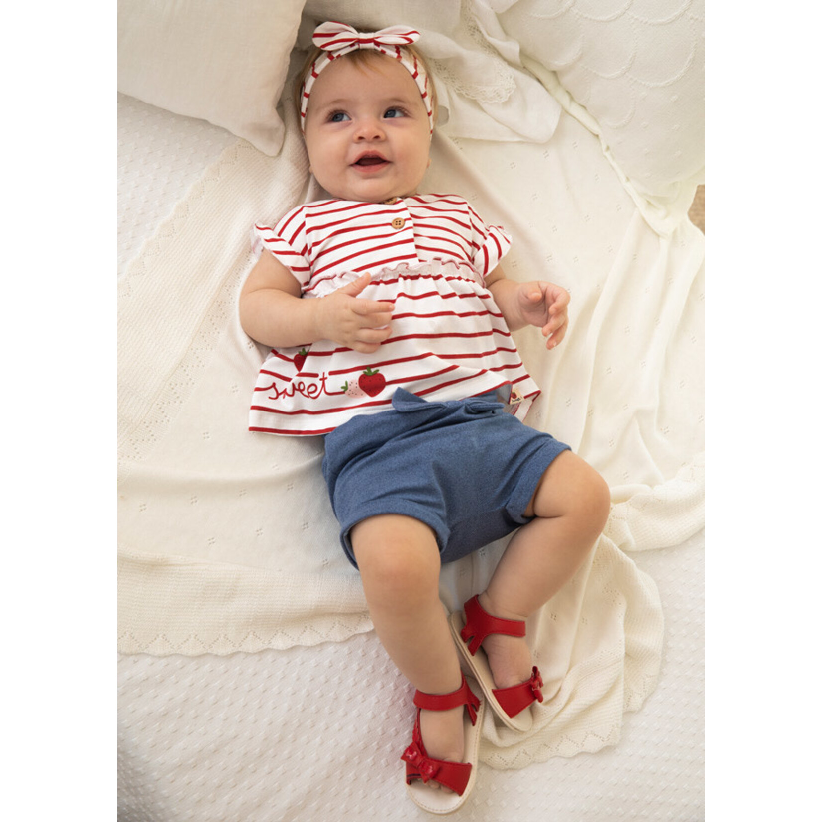 Mayoral Mayoral- Newborn- Girl Bow Sandals