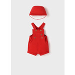 Mayoral Mayoral- Newborn- Short Dungaree Set w/Reversible Hat