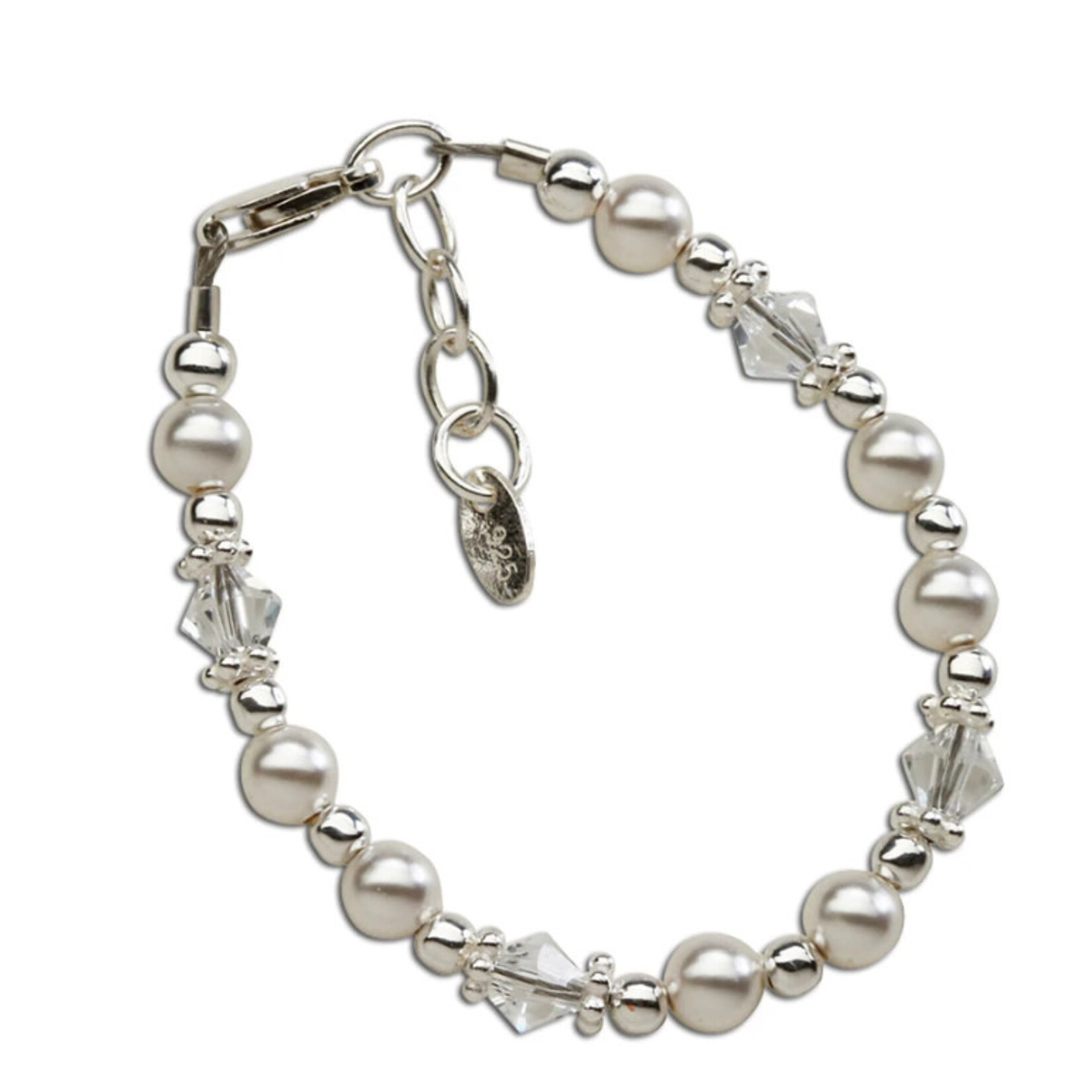 Cherished Moments Cherished Moments - Sterling Silver Pearl Bracelet