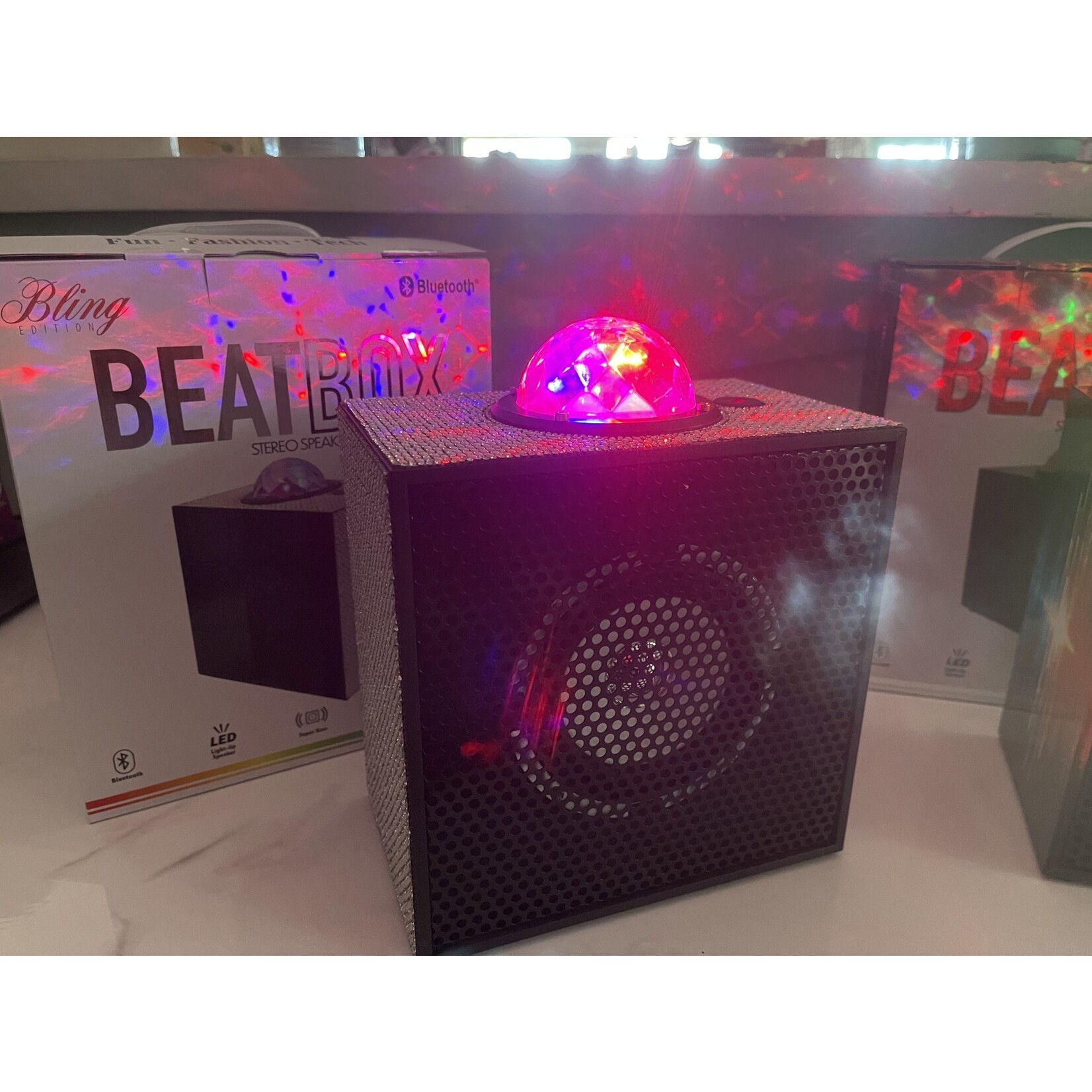 Trend Tech Trend Tech -Bling Edition: Beatbox Stereo Speaker w/Laser Light Show