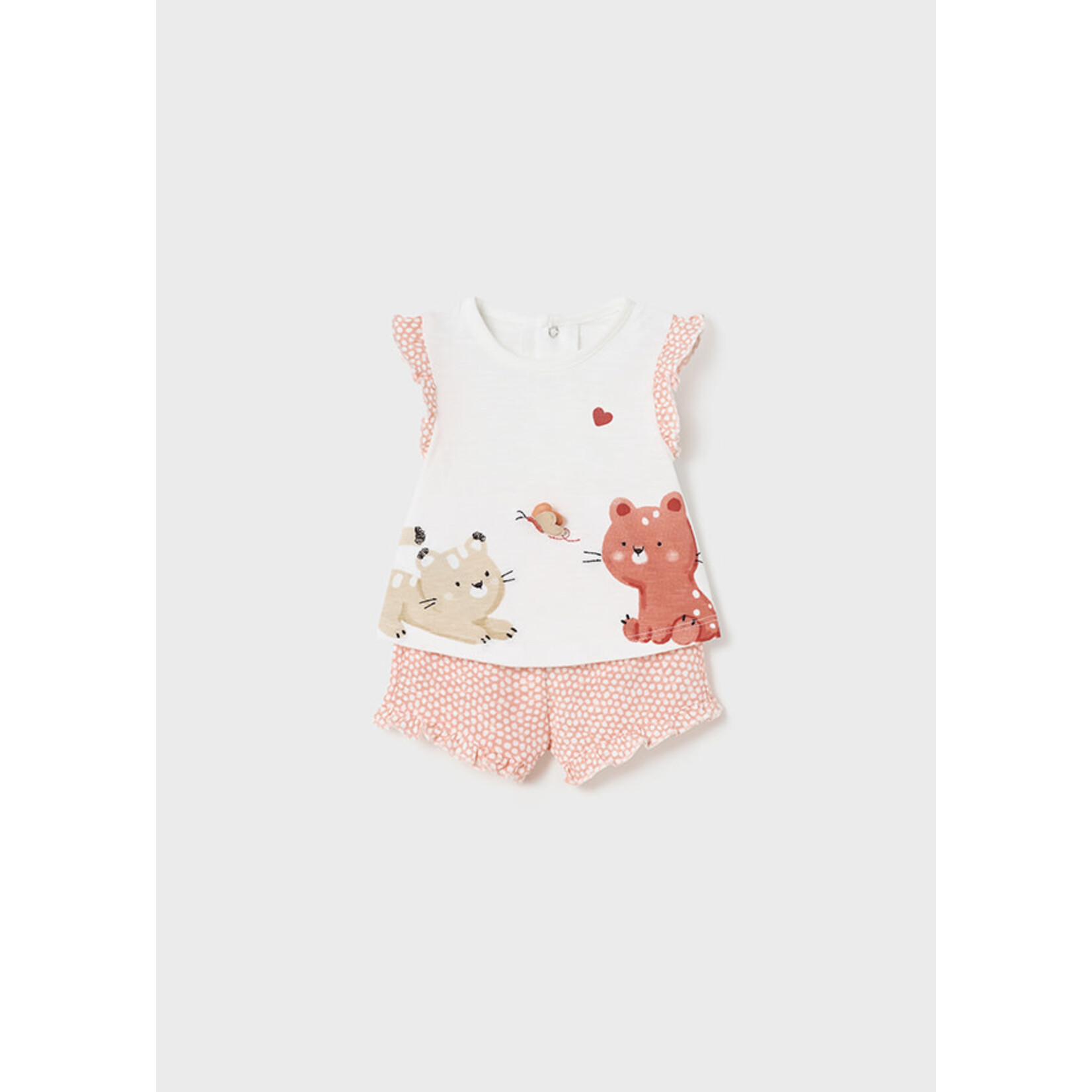 Mayoral Mayoral- Newborn- Ecofriends 4 PC  Mix & Match Short Set