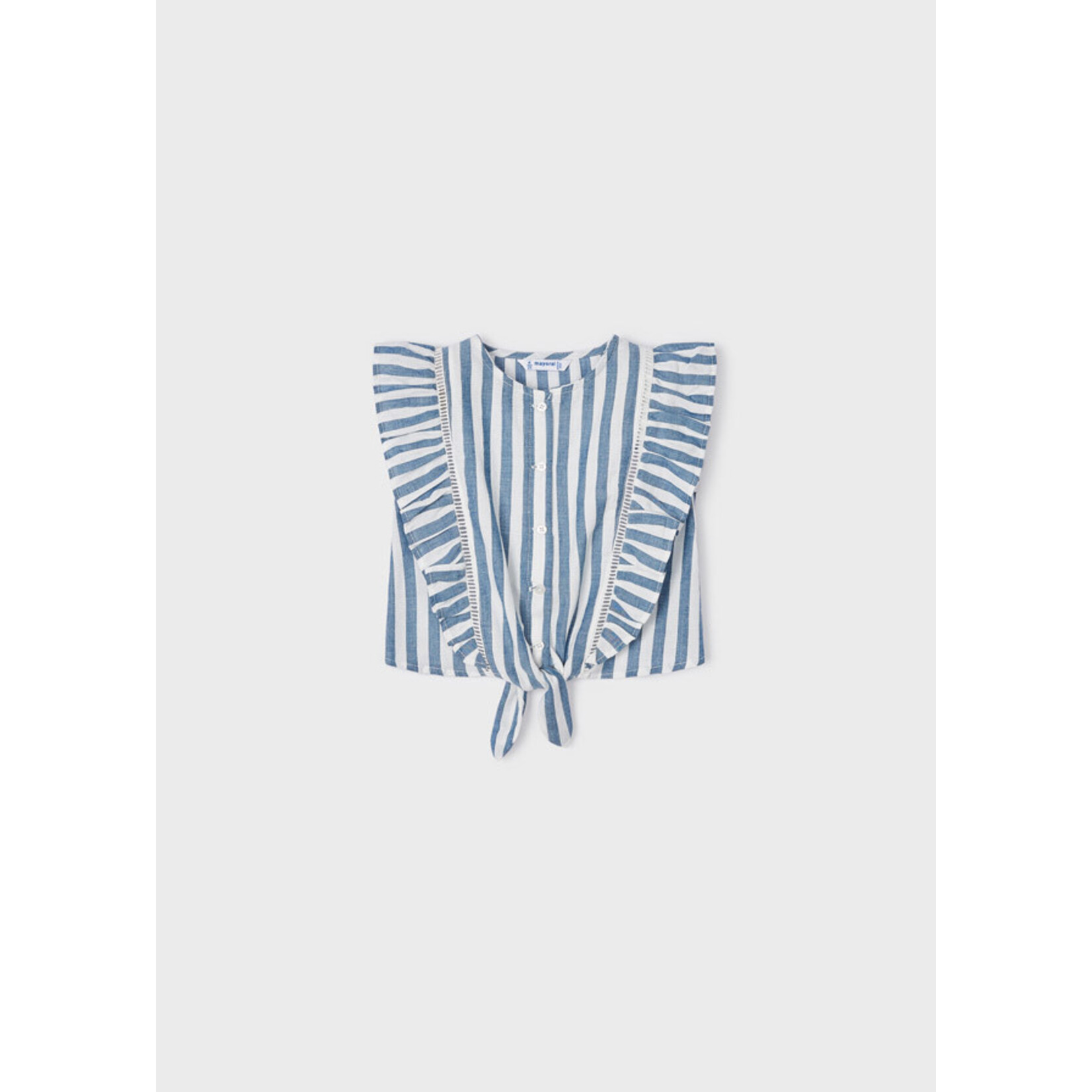 Mayoral Mayoral- Mini- Printed Sleeveless Ruffled Top & Skirt