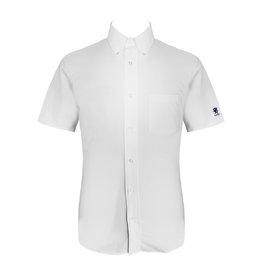 Cambridge Dress Shirt - Short Sleeve - Slim Cut - White - Mens