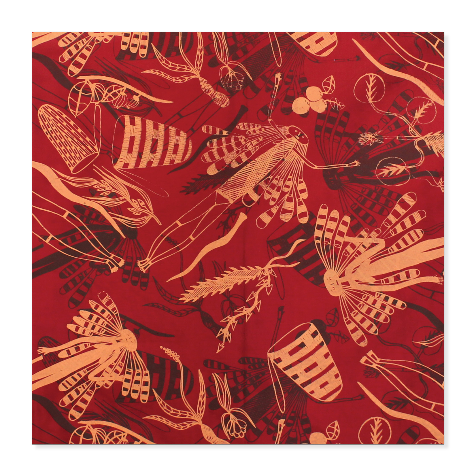 Injalak Women, Yingarna (Creation Mother) red | textile length (3.1m)