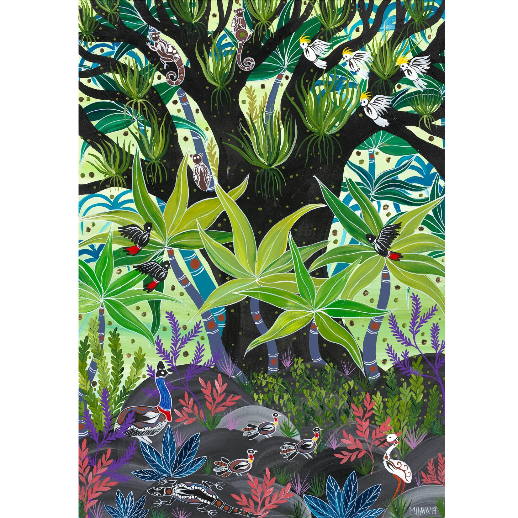 Melanie Hava, Rainforest Rumours  2019 | Reproduction Print