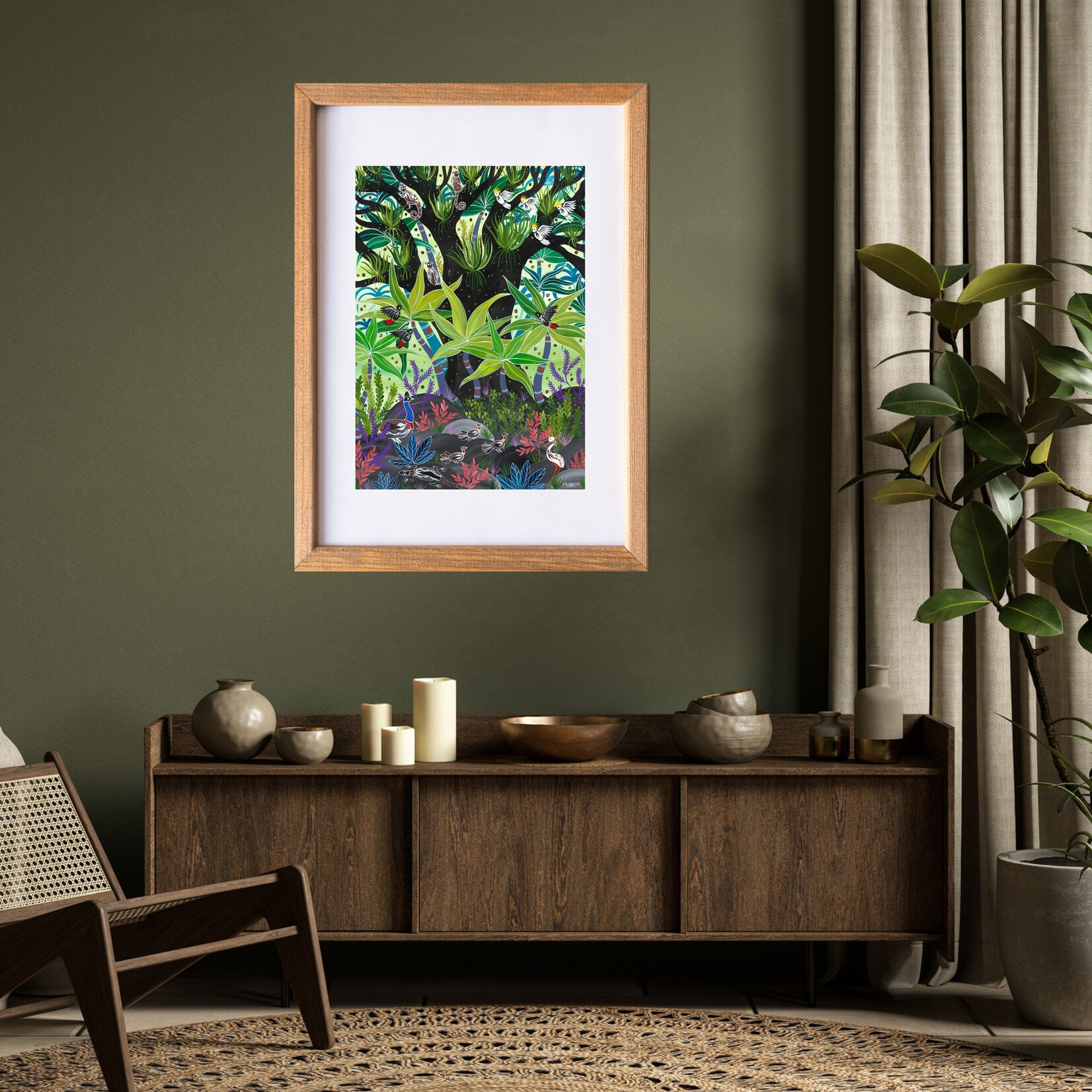 A1 Rainforest Rumours 2019, Melanie Hava Reproduction Print - Cairns ...