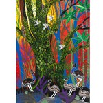 Melanie Hava,  Cassowaries and Juvenile Chicks  2020 | A1 Reproduction Print