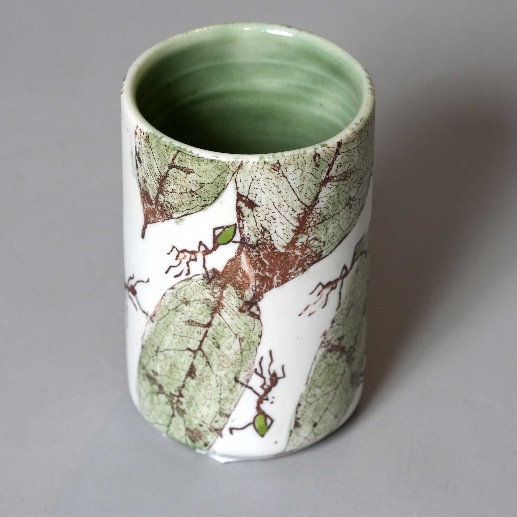 Mollie Bosworth, Vase with Green Ants | Porcelain