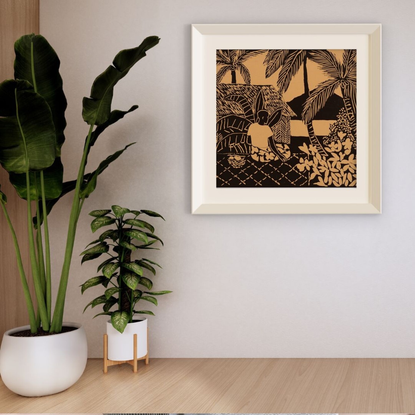 Ray Crooke, Figure with Bananas | Open Edition Print