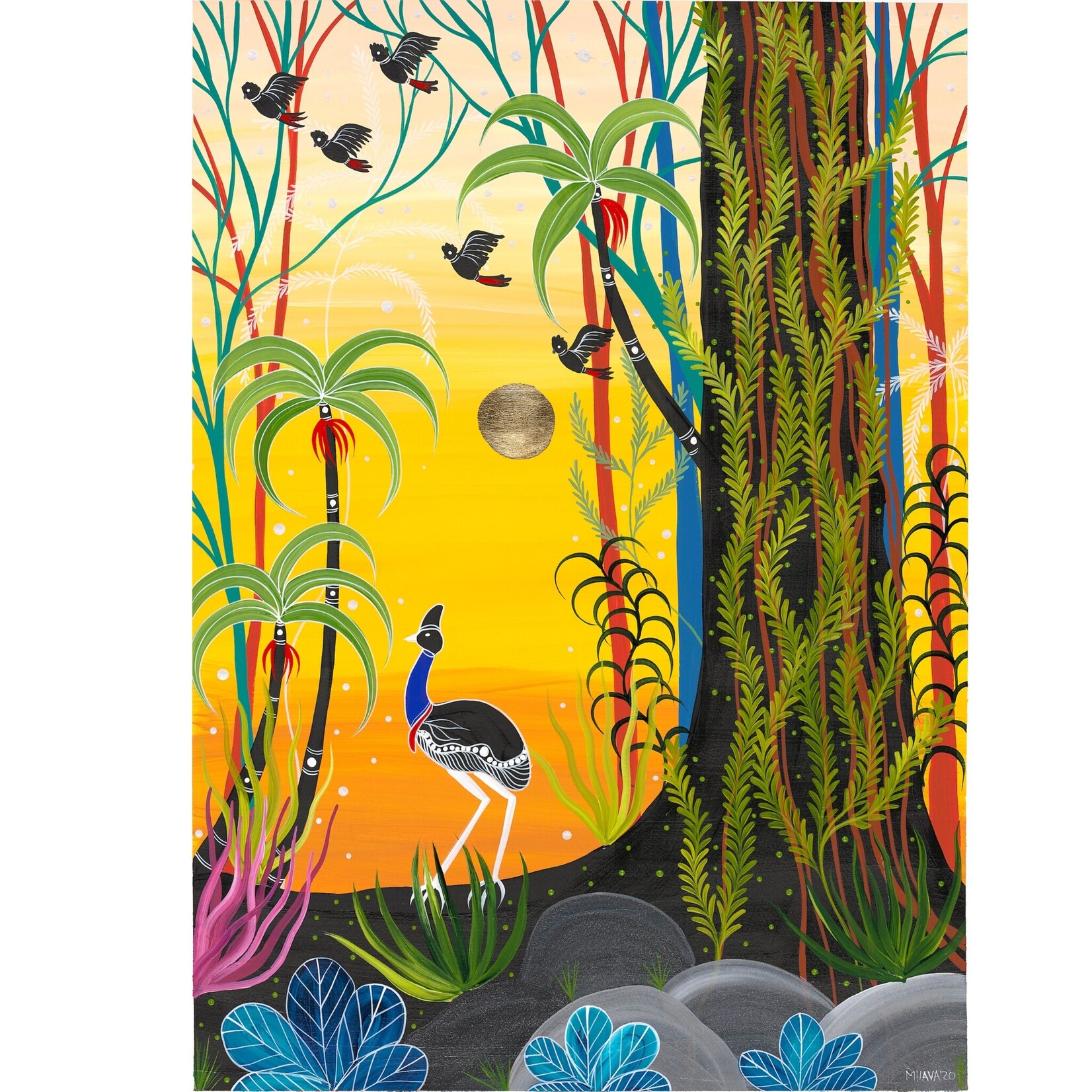 Melanie Hava, Cassowary Walk 2020 | Reproduction Print