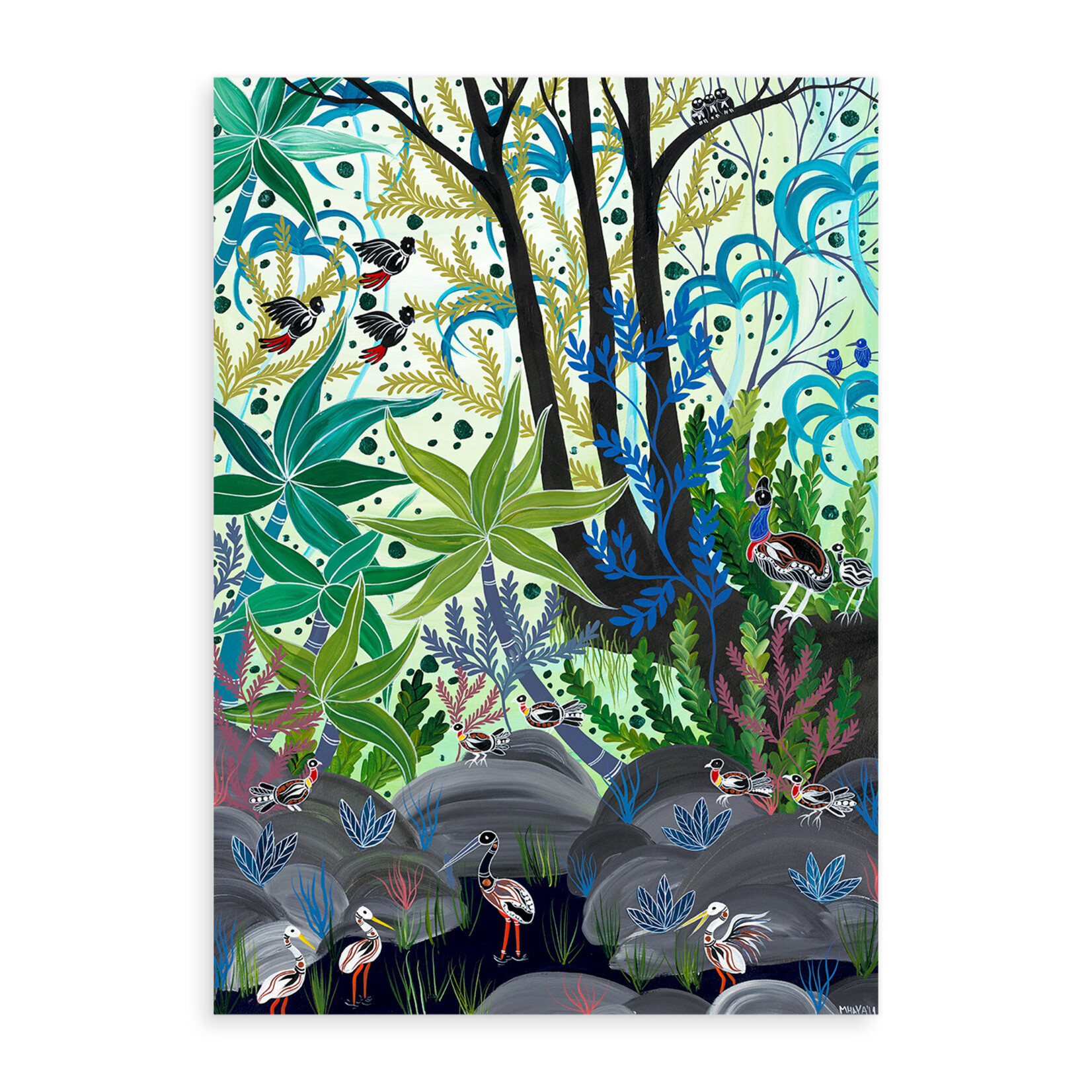 Melanie Hava, Meeting of the Birds 2019 | Reproduction Print