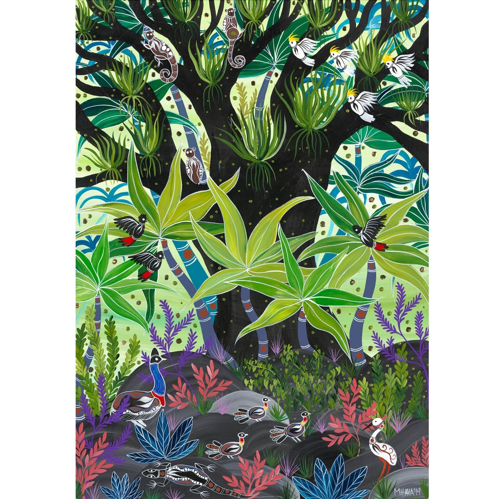 FUNDRAISING REPRODUCTION STOCK Melanie Hava,  Rainforest Rumours 2019 | Reproduction Print