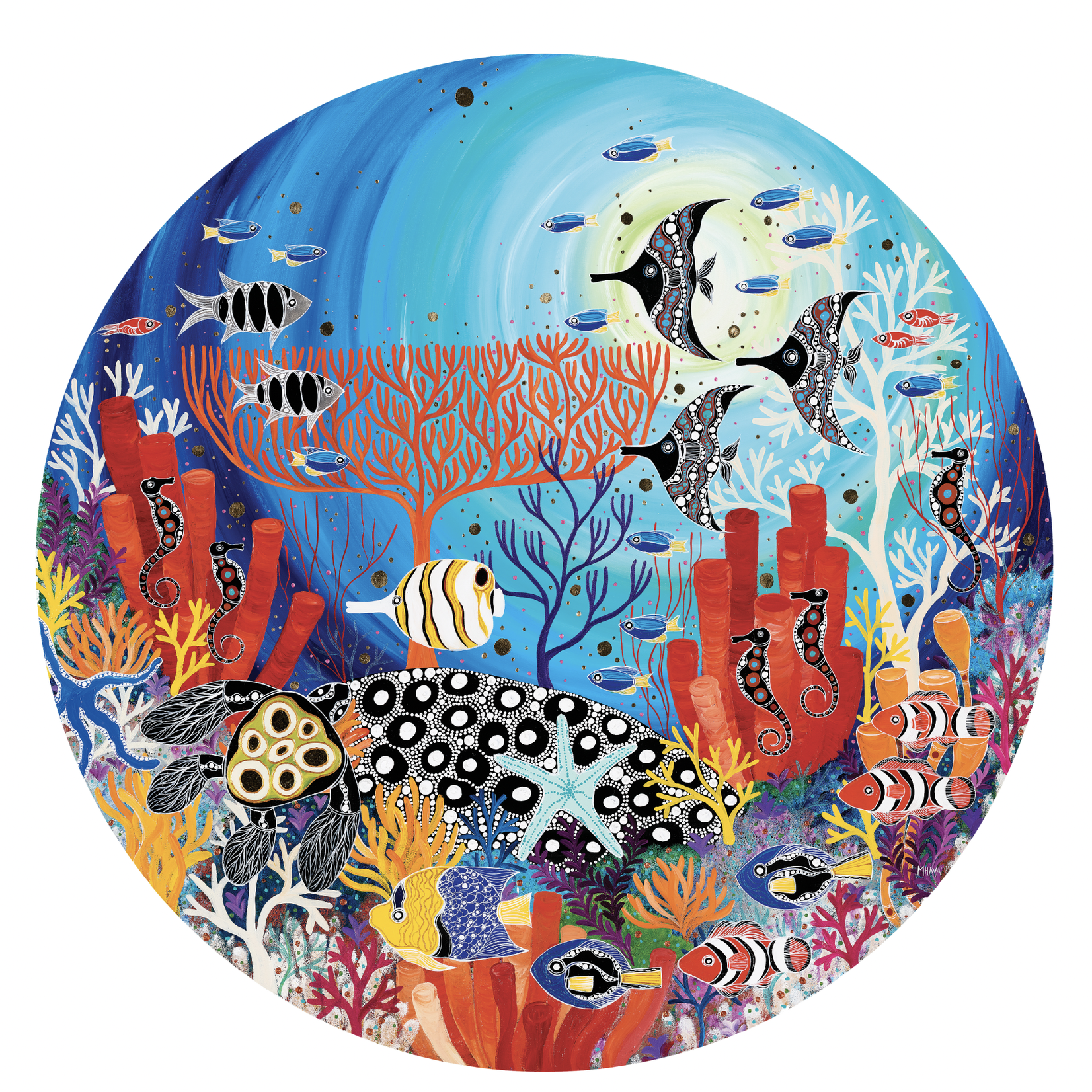 Melanie Hava, Barrier Reef Bubbles  2019 | Open Edition Print