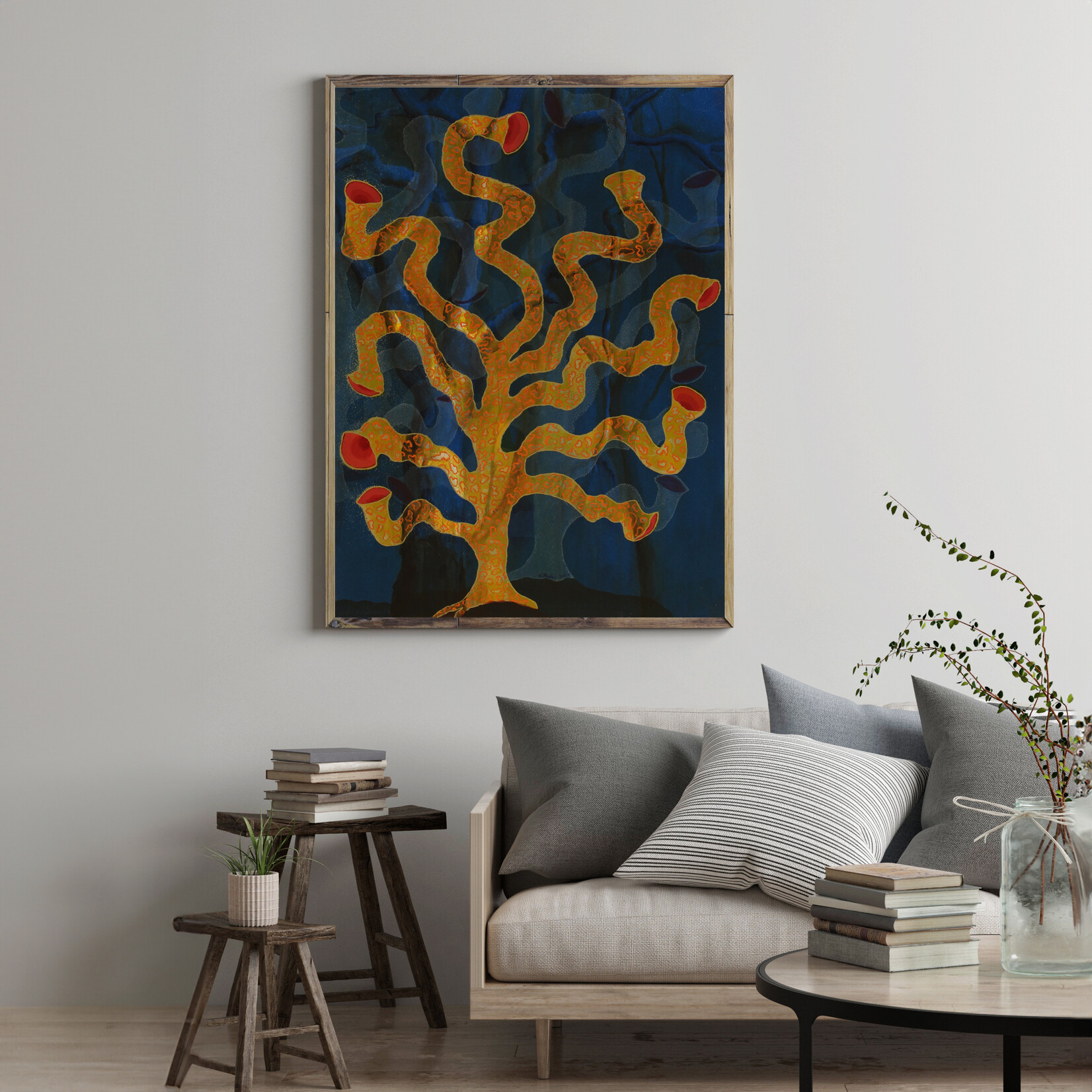 Hannah Parker, Candelabra Coral 2024 - Original Painting