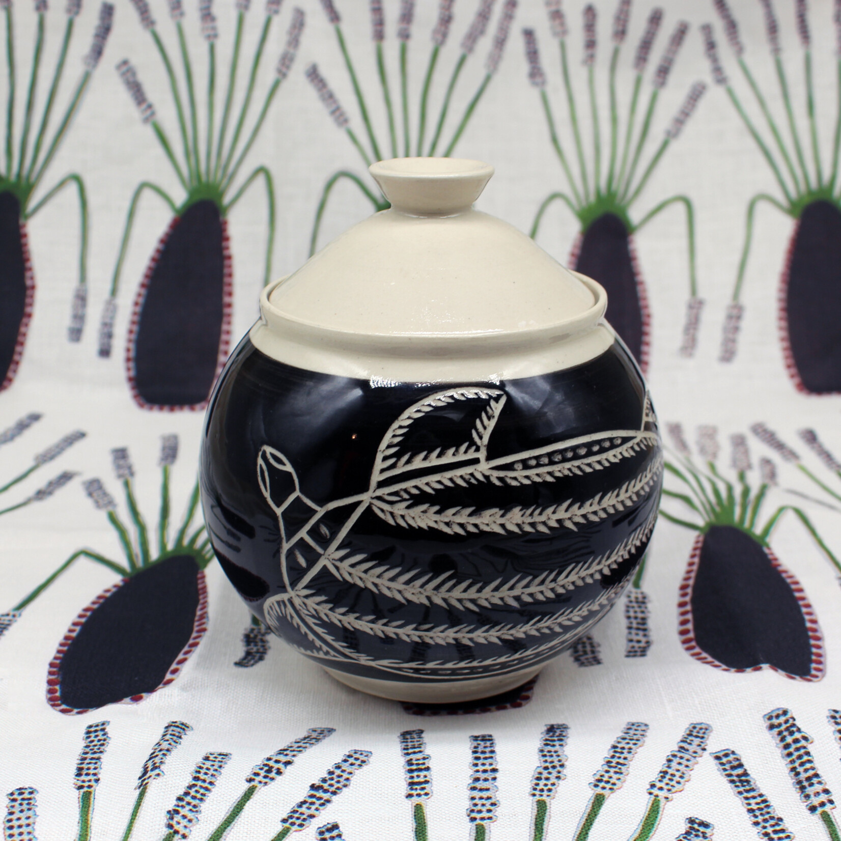 Christopher Harris, Handmade Canister with Lid | Yarrabah Arts Centre