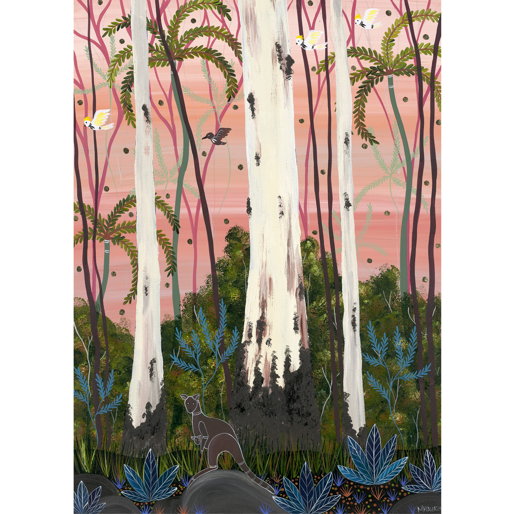 Melanie Hava, Wallaby Walk | Open Edition Print