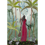 Melanie Hava, Caring for Cassowary Chicks | Reproduction print