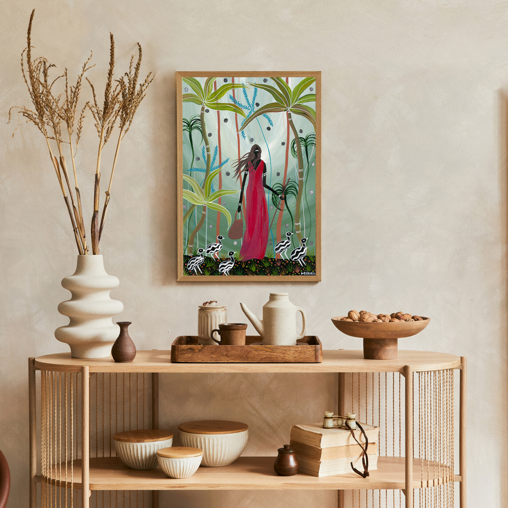 Melanie Hava, Caring for Cassowary Chicks | Open Edition Print