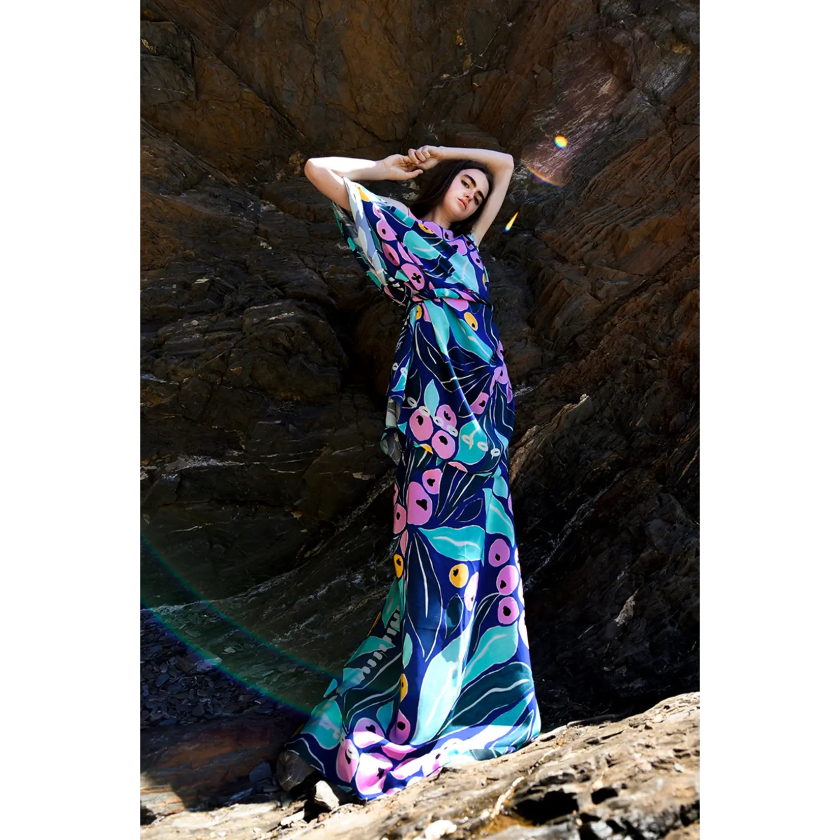 Julie White Silk Scarf -  Lilly Pilly - 90 x 90cm