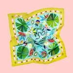 Julie White Silk Scarf - Sunshine - 90 x 90cm
