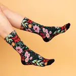 Julie White Socks - Flower Dance