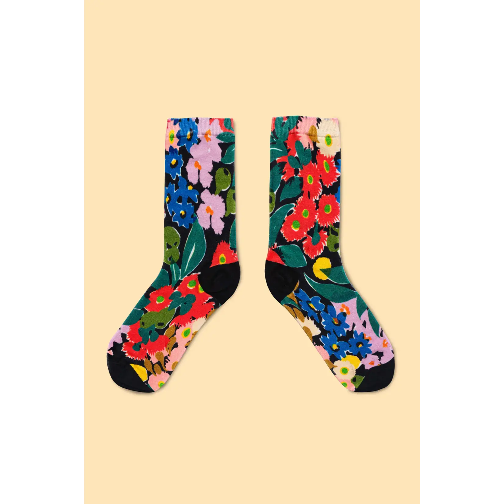 Julie White Socks - Bush Bloom