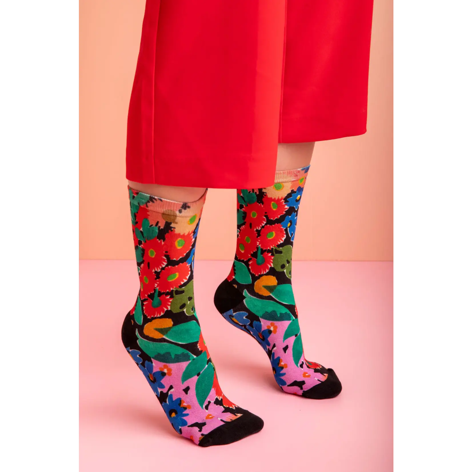 Julie White Socks - Bush Bloom