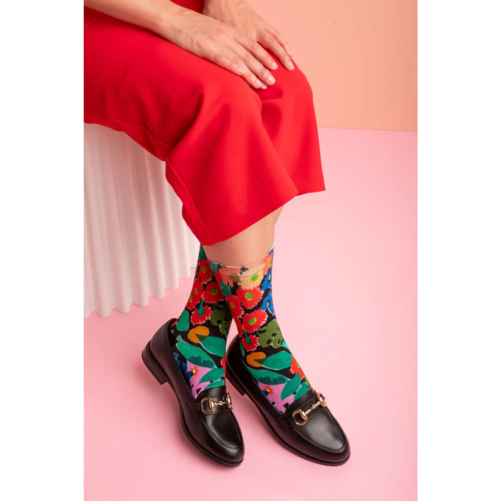 Julie White Socks - Bush Bloom