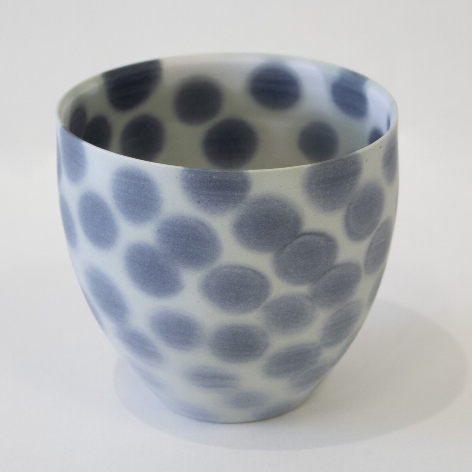 Mollie Bosworth, Green-Blue Bowl with Soft Spots | Porcelain